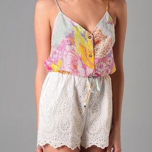 Zimmermann Whisper Spliced Romper Size 1